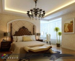 華城領秀歐式典雅臥室設計展示——天津市金潮室內外裝飾，無憂裝飾，建筑專業設計傾力打造